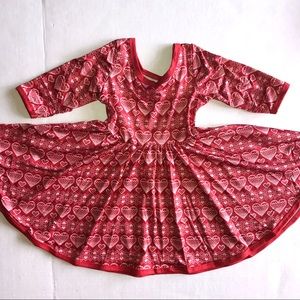 Sweater Heart Twirl dress - size 2T